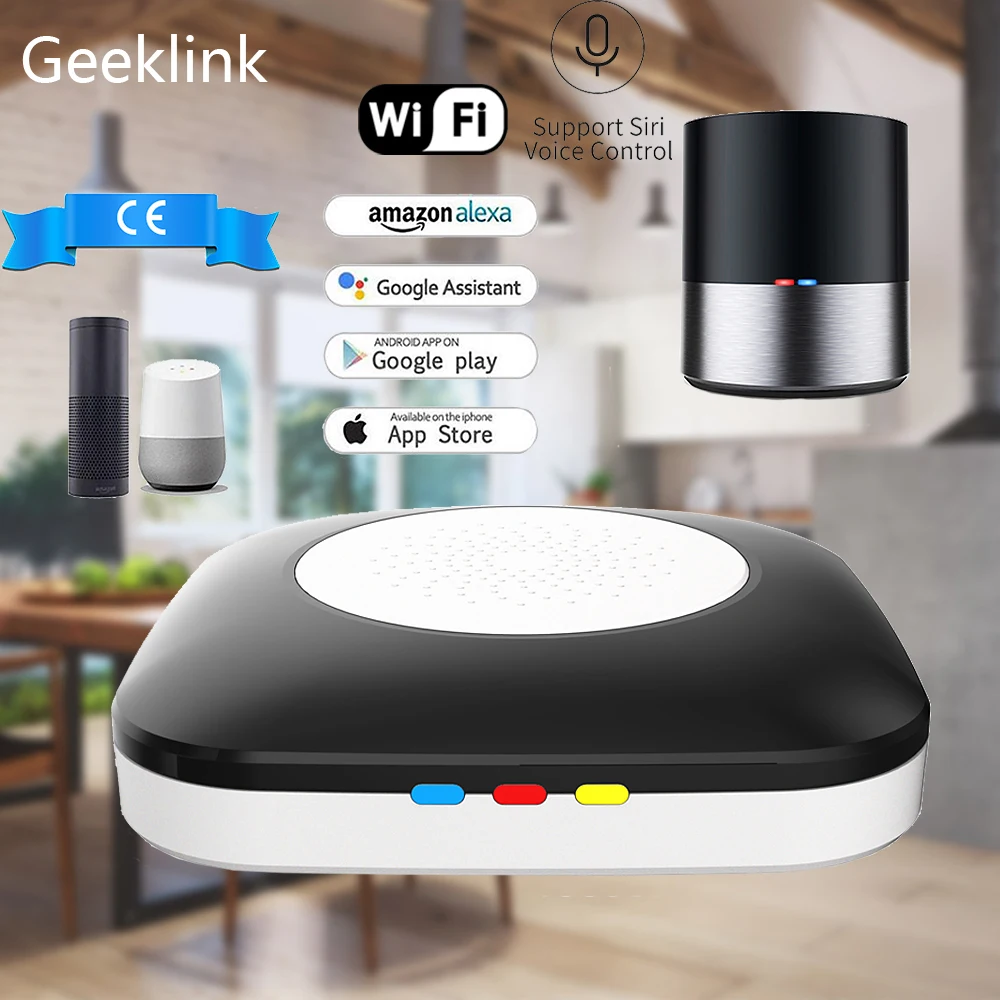 Geeklink Умный дом wifi + IR 4G пульт дистанционного управления приложение Siri Голосовое