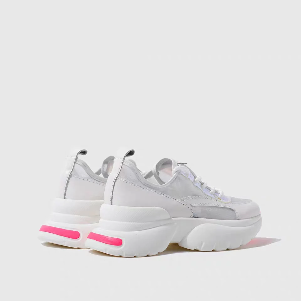 Delivr/ г. летняя модная женская обувь для папы tenis feminino на толстой подошве, женские ботинки с массивным каблуком на платформе, роскошные женские кроссовки белого цвета