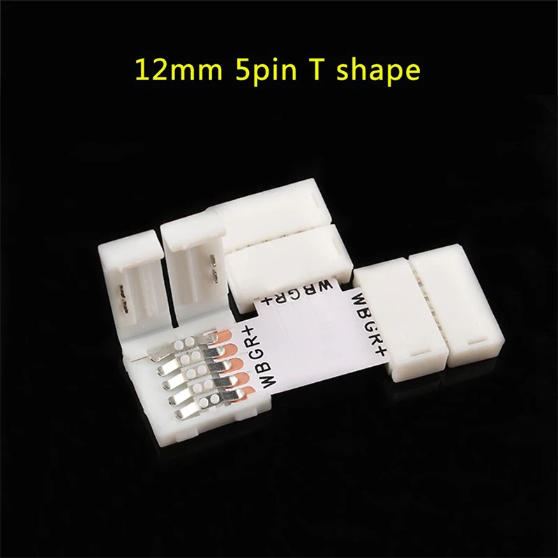 Новый 5 контактный угловой светильник RGBW L/T/X аксессуары для 12 мм ширина