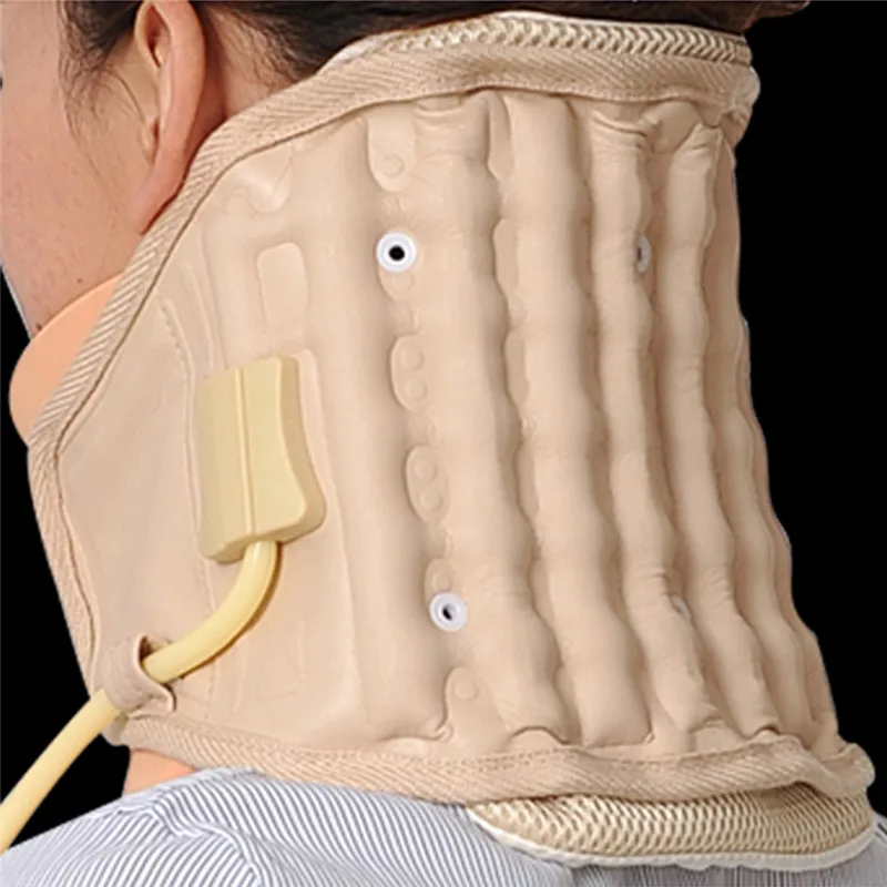 Надувной ошейник для позвоночника устройство вытяжки шеи правильное бытовое