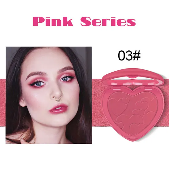 03-Pink box Love blushs макияж пудра Макияж rougeing лица осветление цвет Гладкие Румяна естественным образом осветить Косметика Макияж - Цвет: 03-Pink box