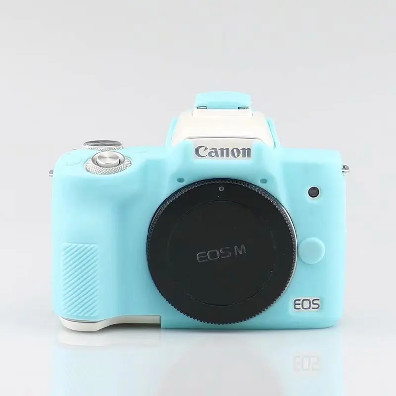 M50 blue Силиконовая кожа брони чехол корпус протектор для Canon EOS M50 EOS R корпус цифровой камеры цифровая камера Внутренний мягкий чехол - Цвет: M50 blue
