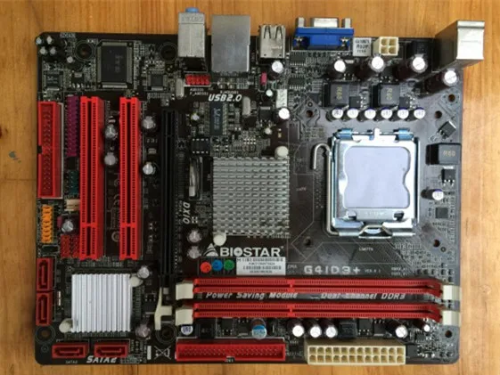 Материнская плата G41 775 б/у Оригинальная для Biostar G41D3 + LGA DDR3|motherboard used|775 lgamotherboard |
