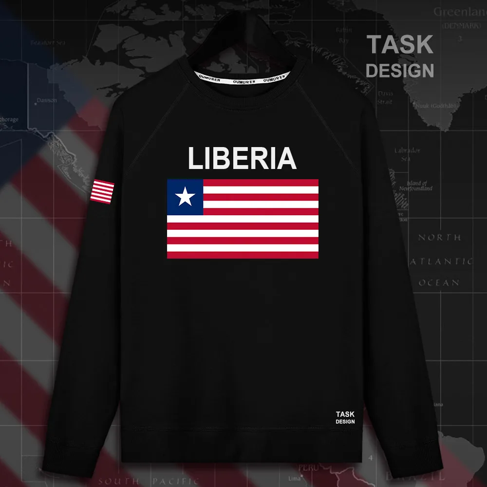 

Liberia Liberian LR LBR mens hoodie pullovers hoodies men sweatshirt streetwear clothing hip hop tracksuit nation flag Spring 02
