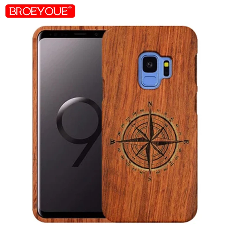 Wood Case For Samsung Galaxy S9 Plus S8 S7 Edge S5 S6 Note 5 8 100% Natural iPhone 5S SE X 7 6 6S Cover | Мобильные телефоны и