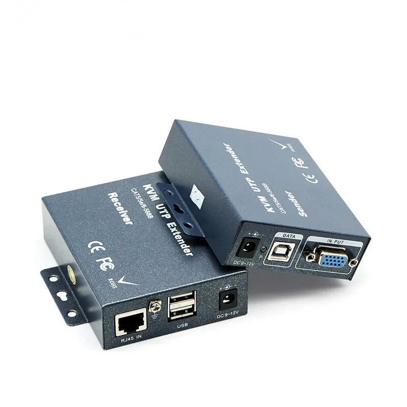 300 м без задержки потери VGA + стерео аудио USB KVM удлинитель по Cat5 Cat5e Cat6 RJ45 кабель