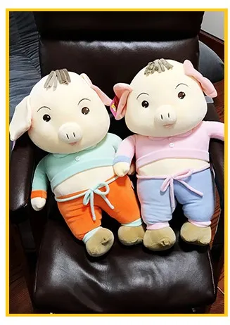 Пара свинья плюшевые игрушки для девушки Подушка сна Девочка милая кукла ленивая