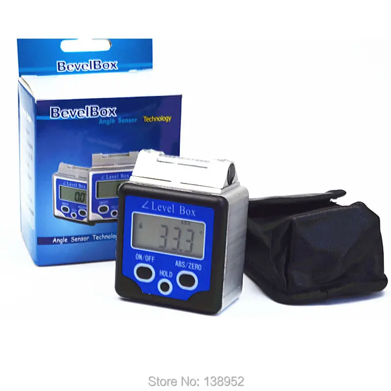 Цифровой транспортир с пузырьками спирта 360 градусов|digital protractor|bevel boxangle meter |