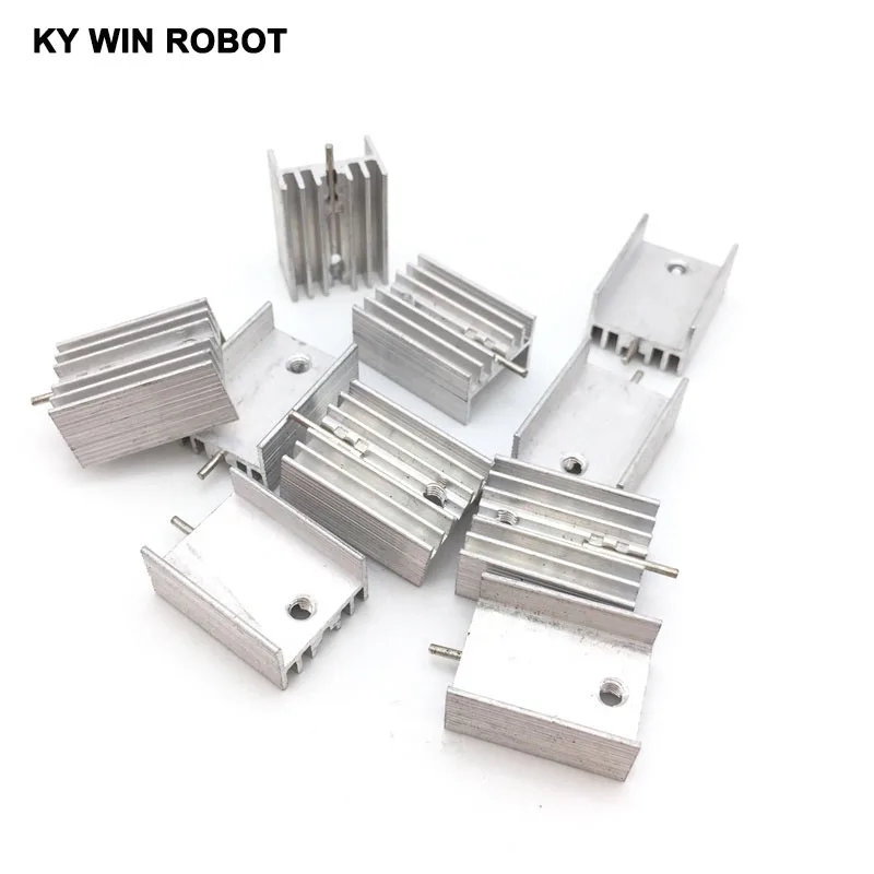

5pcs Free Shipping Aluminium TO-220 Heatsink TO 220 Heat Sink Transistor Radiator TO220 Cooler Cooling 20*15*10MM With 1 Pin