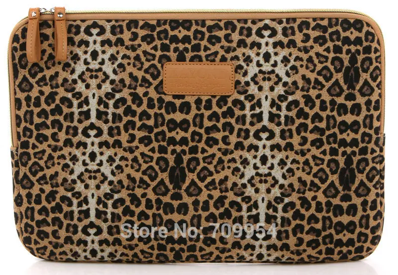 Холщовый чехол для ноутбука с леопардовым принтом ПК 10 12 13 3 14 1 15 4 6 дюйма сумка Dell
