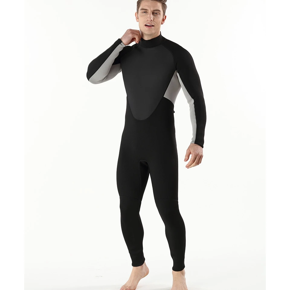 

3 мм неопреновый подводный костюм, цельный костюм для дайвинга, с длинным рукавом, гидрокостюмы для мужчин, для серфинга, купальный костюм, д...