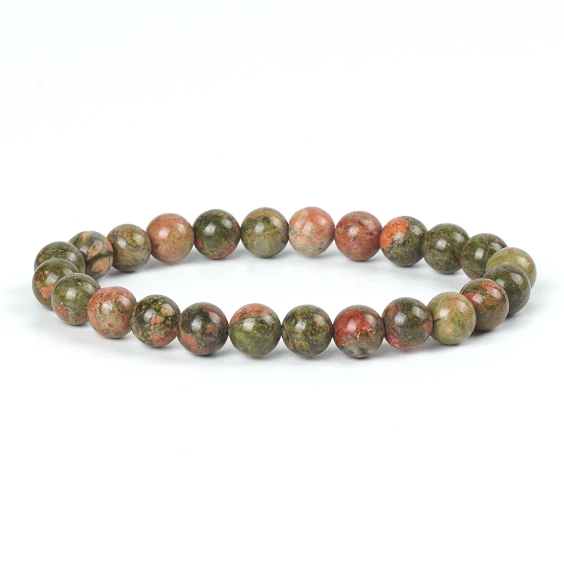 Браслет из натурального Феникса бусины драгоценного камня в форме пятен с