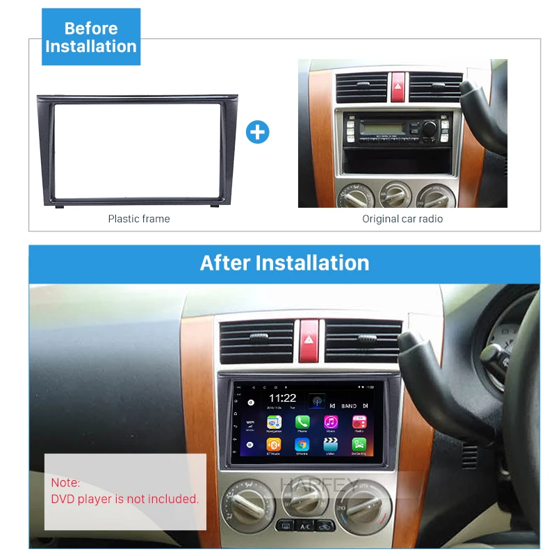 Harfey UV двойной Din автомобильный радиоприемник рамка для FIAT STRADA DVD панель установка