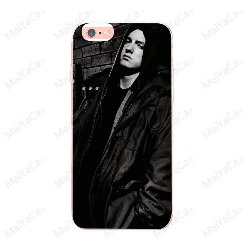 Eminem rap god for iphone X XS XR XSMax coque case TPU Transparent For 5 5s SE 6 6sPlus 7 8plus 12 mini 12proMax | Мобильные