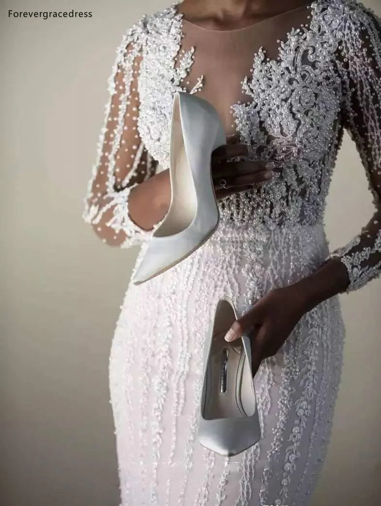 Нигерийские свадебные платья с длинным рукавом 2019 для невесты в южноафриканском