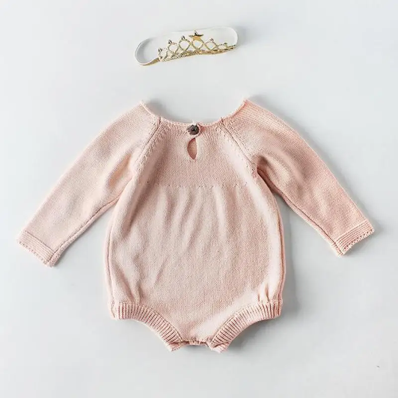 Трикотажные боди для маленьких девочек коллекция 2019 года весенний хлопковый