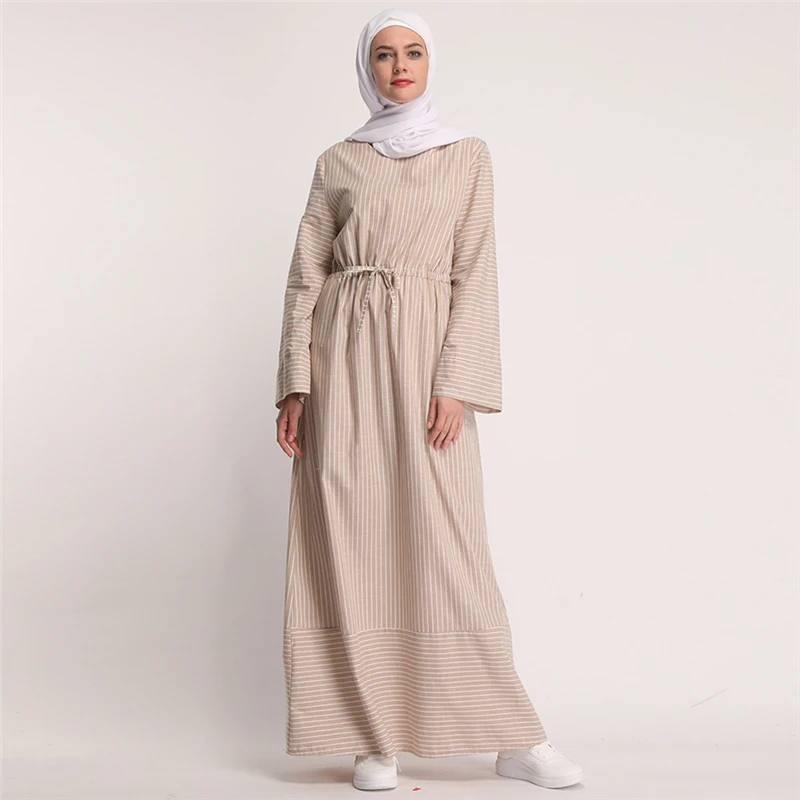Женское длинное мусульманское платье Abaya Дубай кафтан исламский хиджаб вечерние