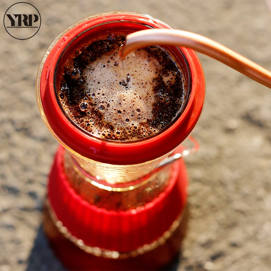 YRP 400ml Japan Crystal Pour Over Coffee Maker Glass Filter Dripper Percolators Stainless Steel Household | Дом и сад