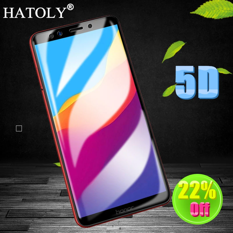 HATOLY 5D закаленное Стекло для huawei Honor 7A DUA L22 Экран протектор Y5 2018 полное покрытие