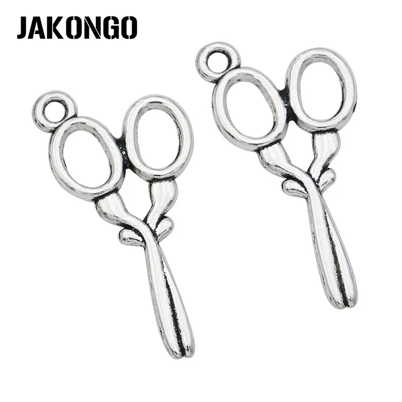 JAKONGO антикварные посеребренные ножницы шармы для изготовления ювелирных изделий