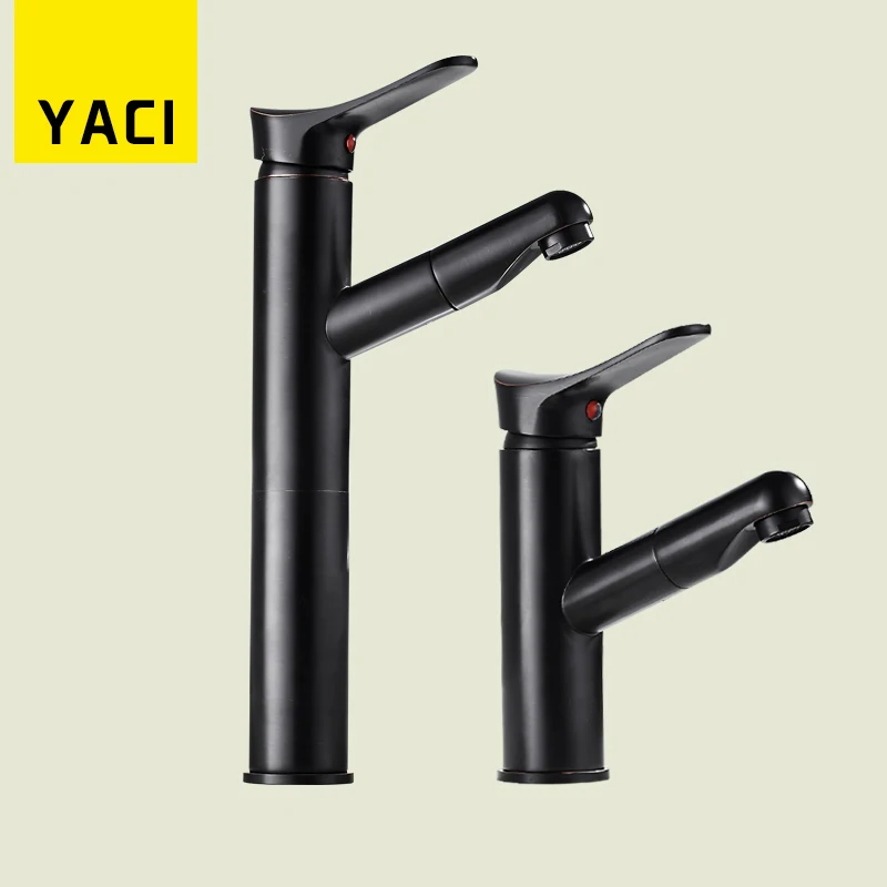 Yaci одной ручкой масло втирают Бронзовый бортике латуни вытащить смеситель MW-YC6029 |