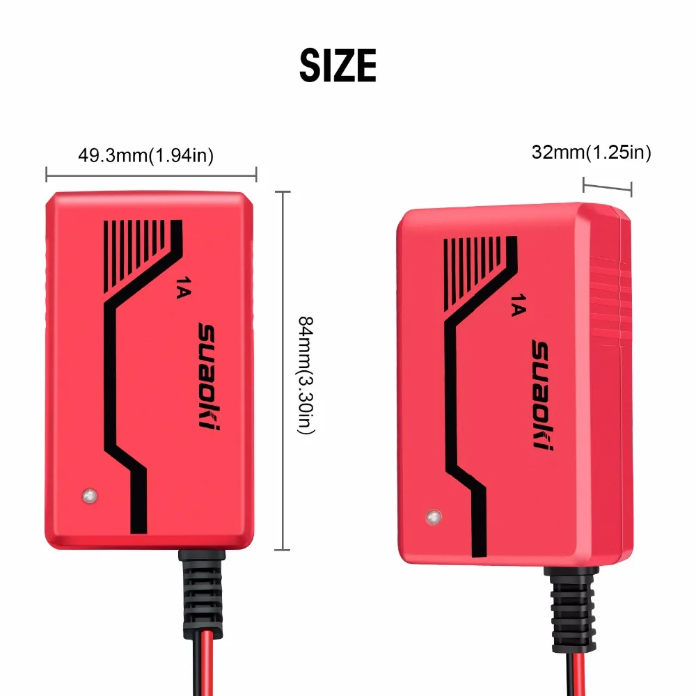 SUAOKI ICS1 6 V/12 V зарядное устройство портативное автоматическое обслуживание для