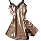 Ночная сорочка женская шелковая, пикантная ночная рубашка, ночная сорочка, ночная сорочка, платье для женщин, ночная Домашняя одежда, большие размеры, на лето