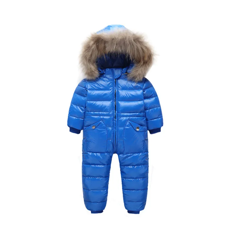 blue orangemom official store baby coat jacket for girls boys outerwear 1-5 years winter jumpsuit snow wear baby girl clothes winter - Цвет: blue