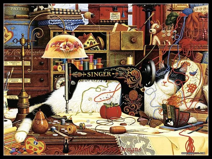 

Needlework for embroidery DIY French DMC High Quality - Counted Cross Stitch Kits 14 ct Oil painting - Maggie the Messmaker