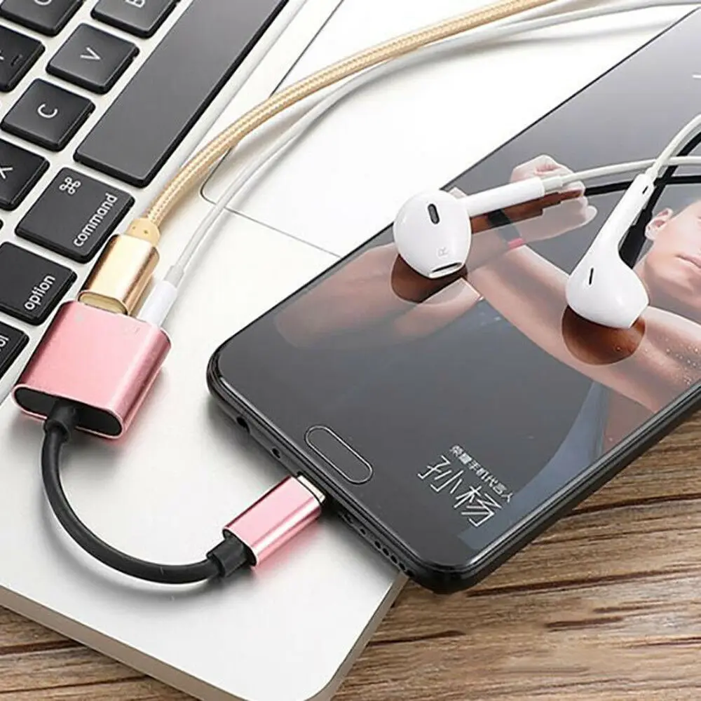 Тип C до 3,5 мм адаптер для наушников 2 в 1 USB C аудио кабель конвертер зарядный сплиттер для наушников адаптер для huawei Xiaomi
