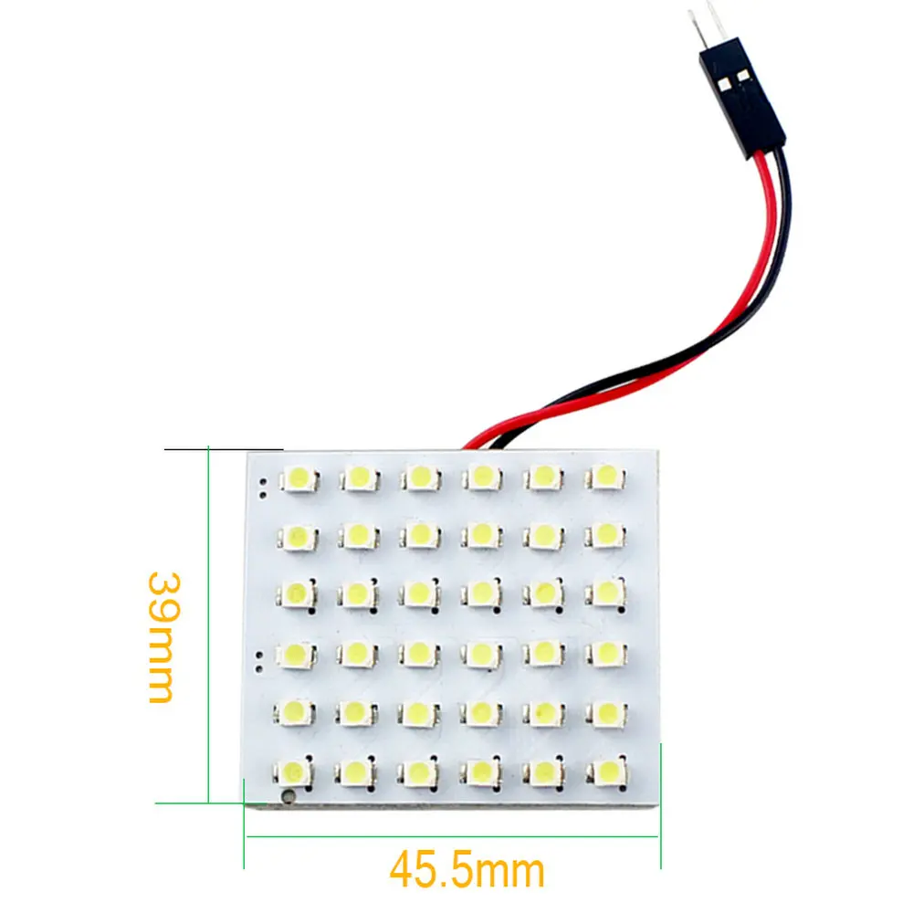 YM E Bright 50 шт. панельный светильник s 1210 36 SMD 3528 Светодиодный для чтения Festoon Dome лампа