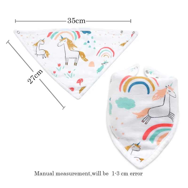 Детские нагрудники высококачественные Треугольные Бандана с мультяшным принтом