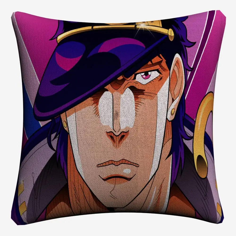 Dio Брандо Jojo Аниме Фигура декоративная льняная подушка для дивана размером 45*45 см наволочка домашний декор Чехлы на диванные подушки, подушки - Цвет: 6
