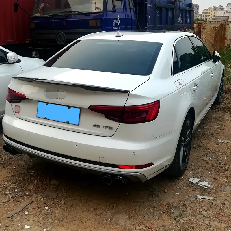 Высокое качество ABS Материал задний багажник спойлер для- Audi A4 B9 S4 седан