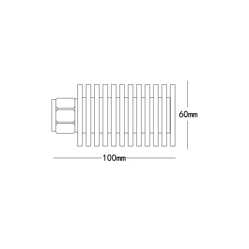 2PS 100W N male разъем макет нагрузки RF прерывания DC до 3 GHz 4 50ohm|Соединители| |