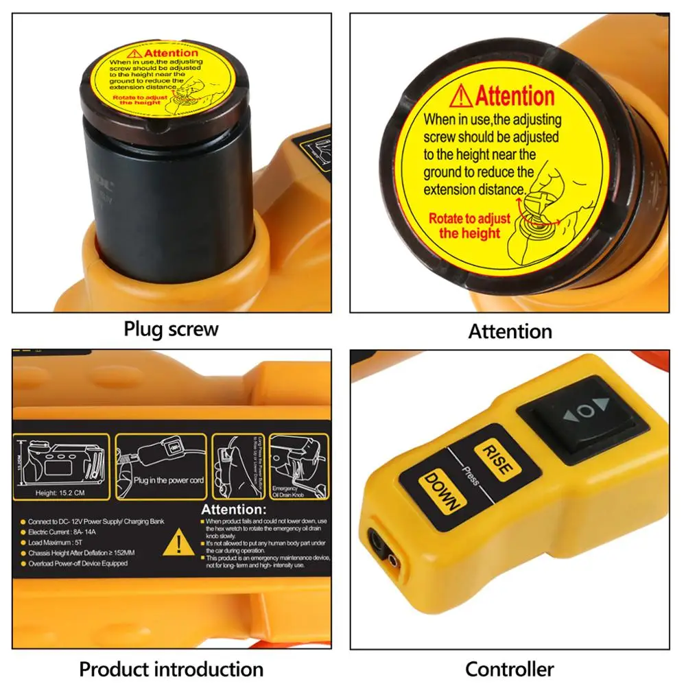 AUTOOL 5 т Автомобильный Электрический гидравлический домкрат 12 В напольные