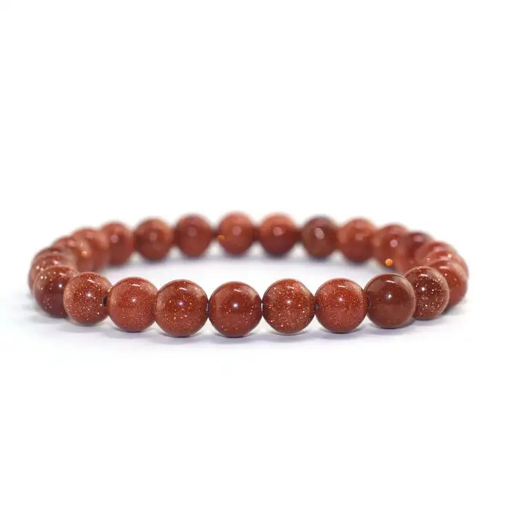 Эластичный браслет унисекс из синего золота с песком и натуральным камнем лучший