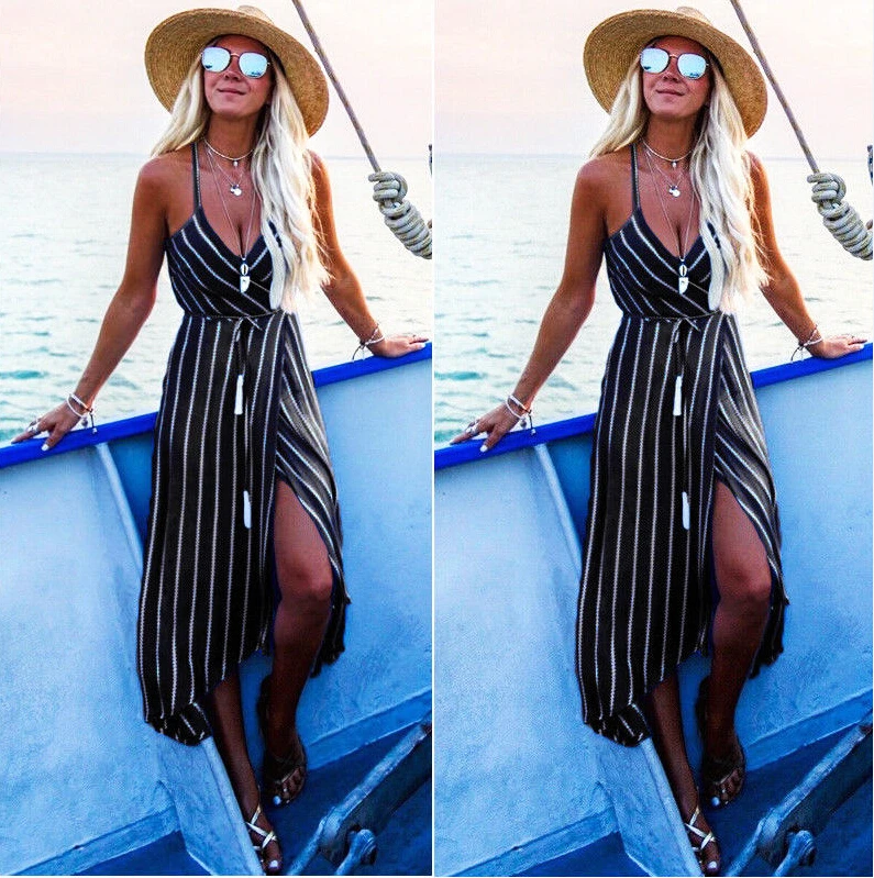 Лидер продаж 2018 женское летнее платье в стиле бохо вечерние пляжные платья на