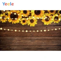 yeele red wooden bright sunflowers warm lights photography backdrops personalized photographic backgrounds for photo studio