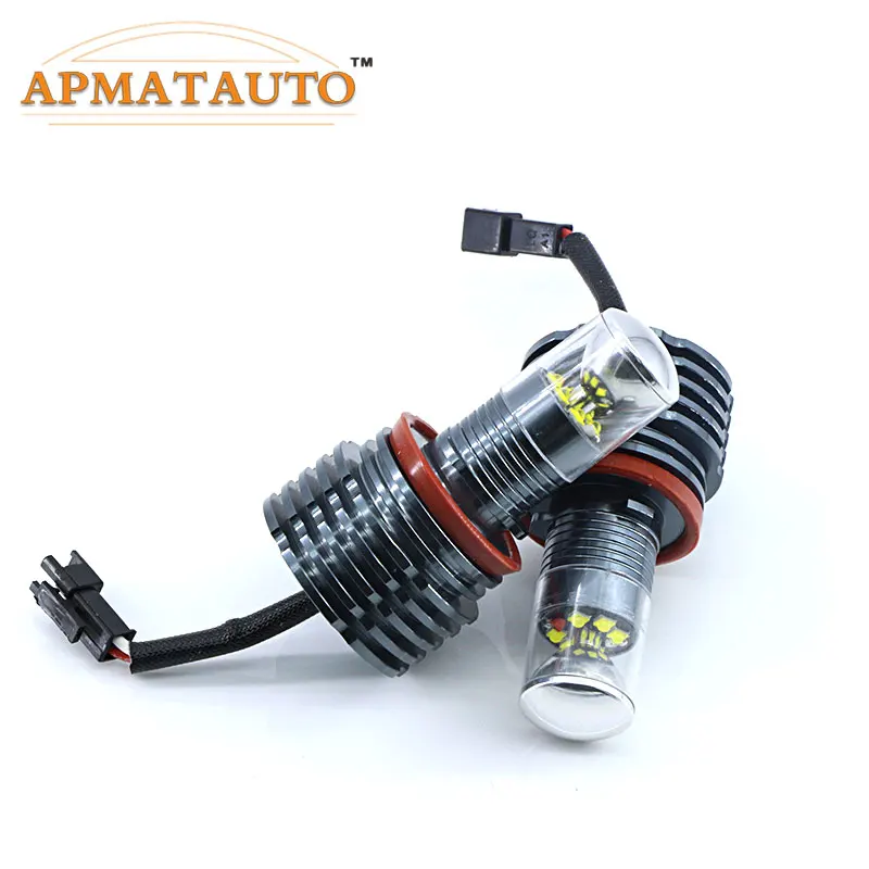 Светодиодный светильник с ангельскими глазами 2 шт. 60 вт H8 XBD HID лампа для BMW E60 E61 E63