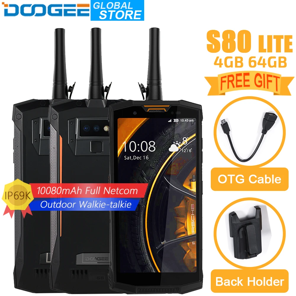 DOOGEE S80 Lite мобильный телефон IP68/IP69K портативная Рация Беспроводная зарядка NFC 10080
