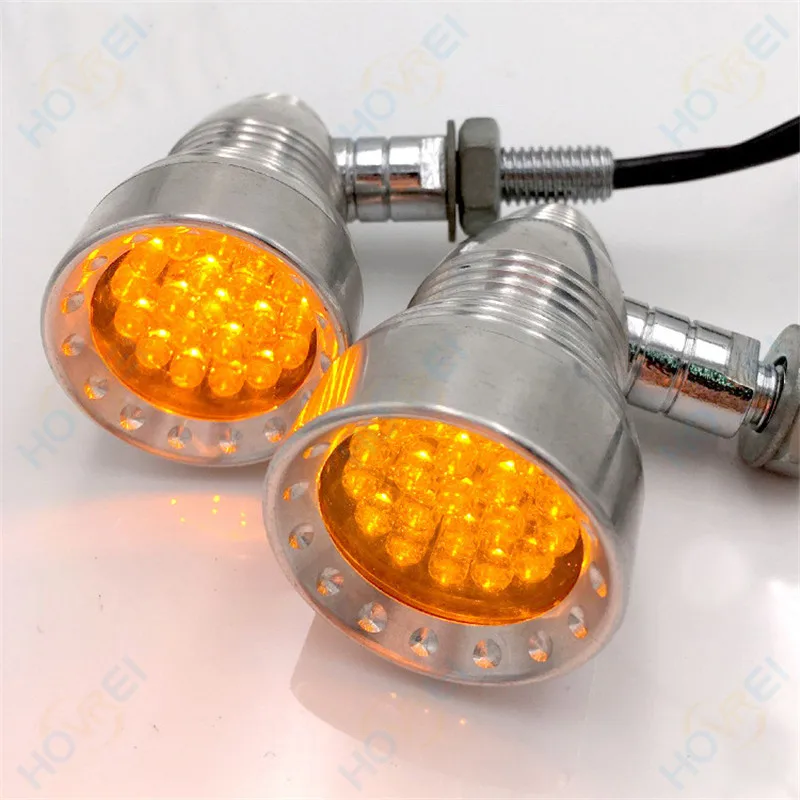 Мотоцикл ретро 20 LED Bullet указатель поворота Стоп сигнал для Harley Cafe Racer Cruiser Chopper Yamaha