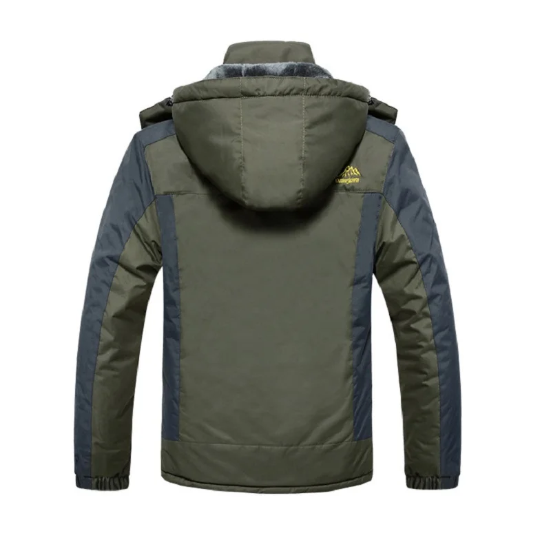 Мужская Зимняя парка большого размера с флисовой подкладкой|coats male|jacket men7xl 8xl |