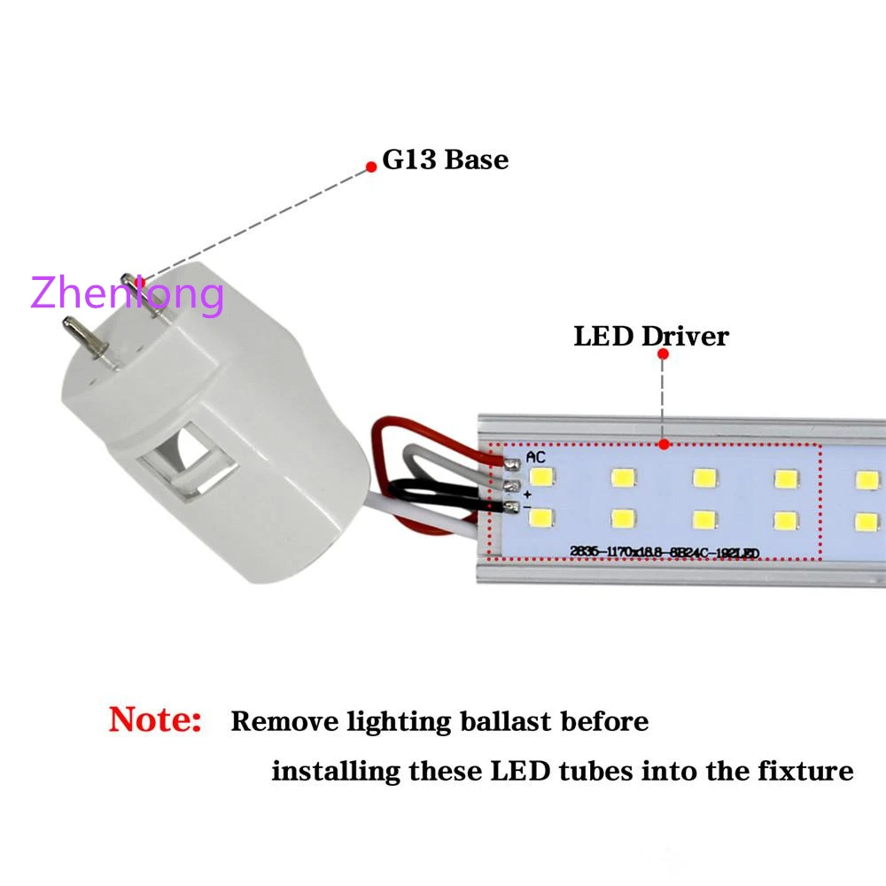 Светодиодный T8 трубка 4FT 25w 28w 36W 2800LM SMD2835 192 светодиодный S светильник лампа 4 фута 1 2