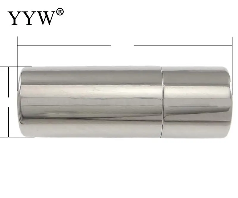 

Free shipping!!!Stainless Steel magnetic magnetite Claspchinese style column cylinder more sizes for choice oril color 50PCs/Lot