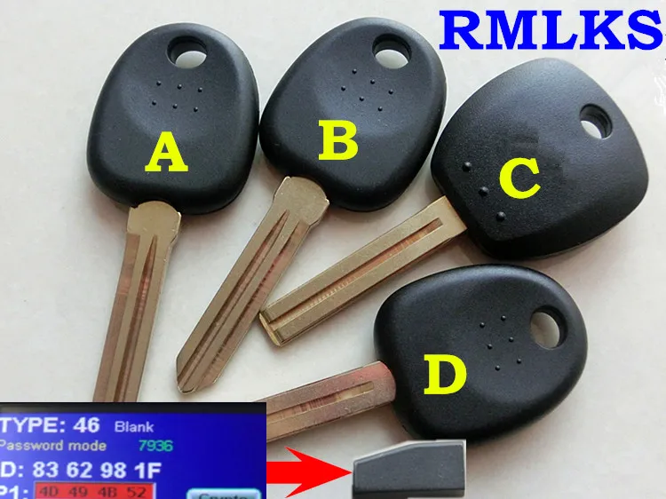 RMLKS ключ транспондер с чипом ID46 для Hyundai I30 IX35 Santa Fe Elantra Tucson Genesis Coupe дистанционный