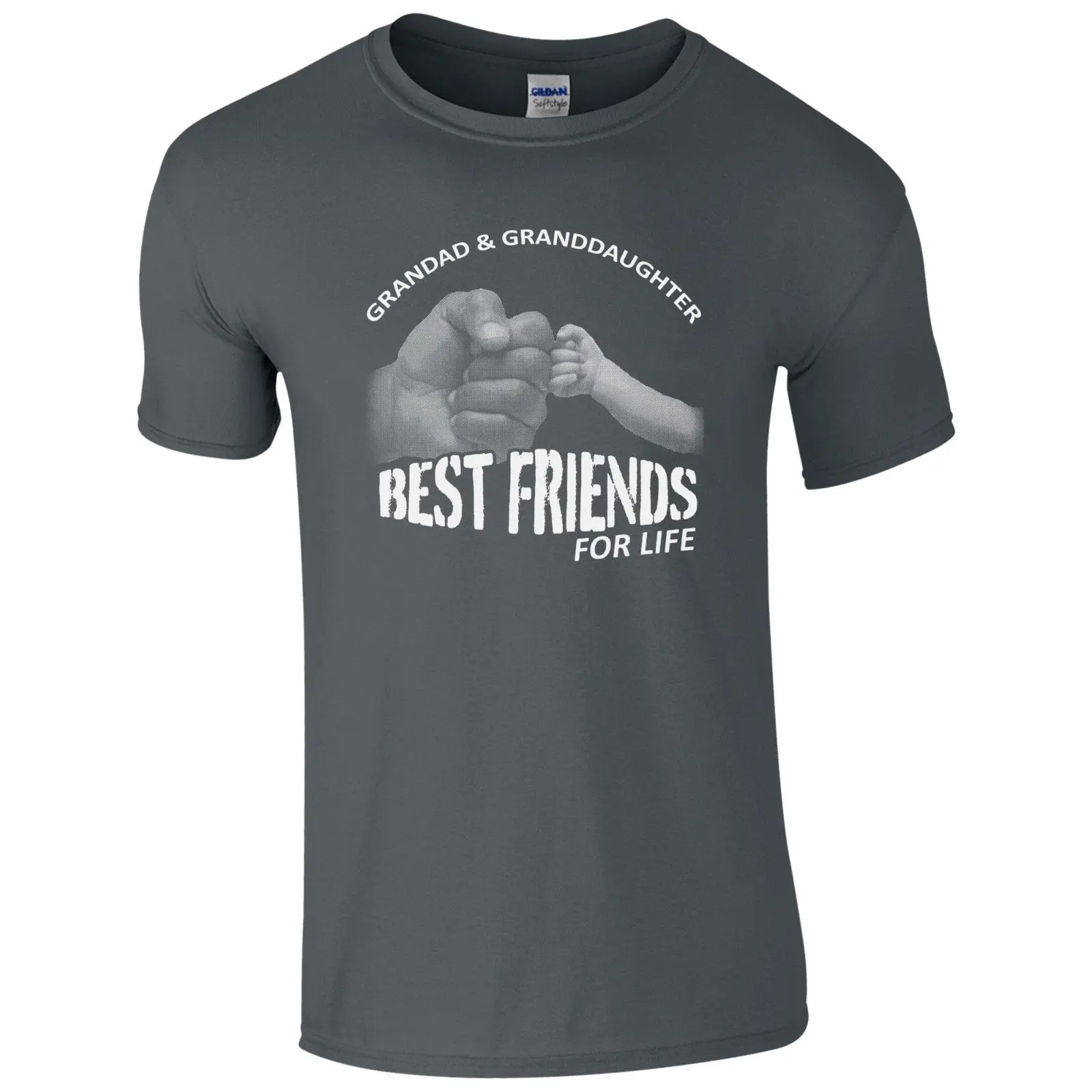 Grandad & granddach/футболка с надписью Best Friends For Life крутая Повседневная футболка унисекс