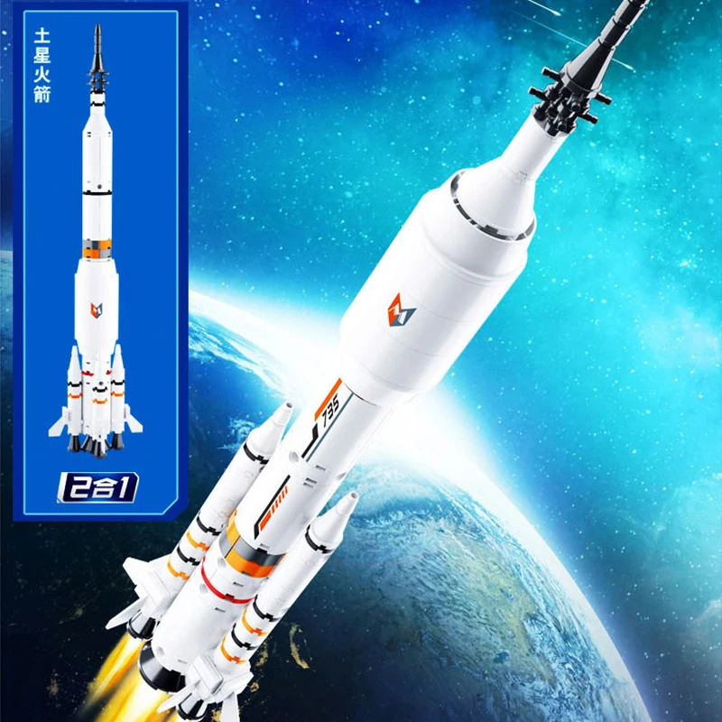 2020 новые модели ракетных кирпичей строительные блоки техника Дети DIY игрушки