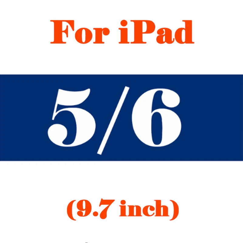 For iPad 5 6 Защитный Стекло на стене для iPad Mini, для детей 1, 2, 3, 4, 5, 6 лет Pro 9,7 7,9 10,5 закалённое защитное стекло айпад Экран протектор A1954 A1893 с уровнем твердости 9 H - Цвет: For iPad 5 6