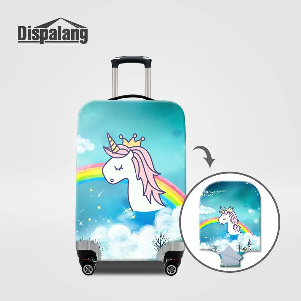 Luggage Cover10 Dispalang милый Единорог эластичный багажный Защитный чехол Детские Мультяшные пылезащитные Чехлы для чемоданов для 18-32 дюймов аксессуары для путешествий - Цвет: Luggage Cover10